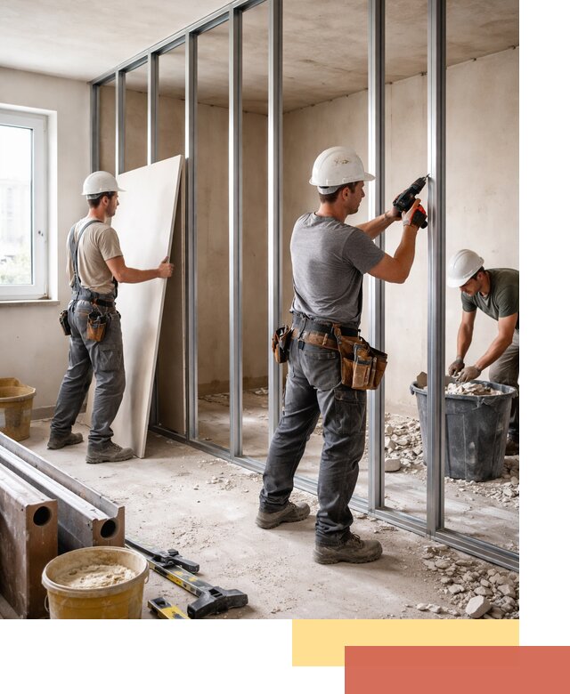 Перенос гипсокартонной перегородки в Петропавловске-Камчатском профессионально и быстро