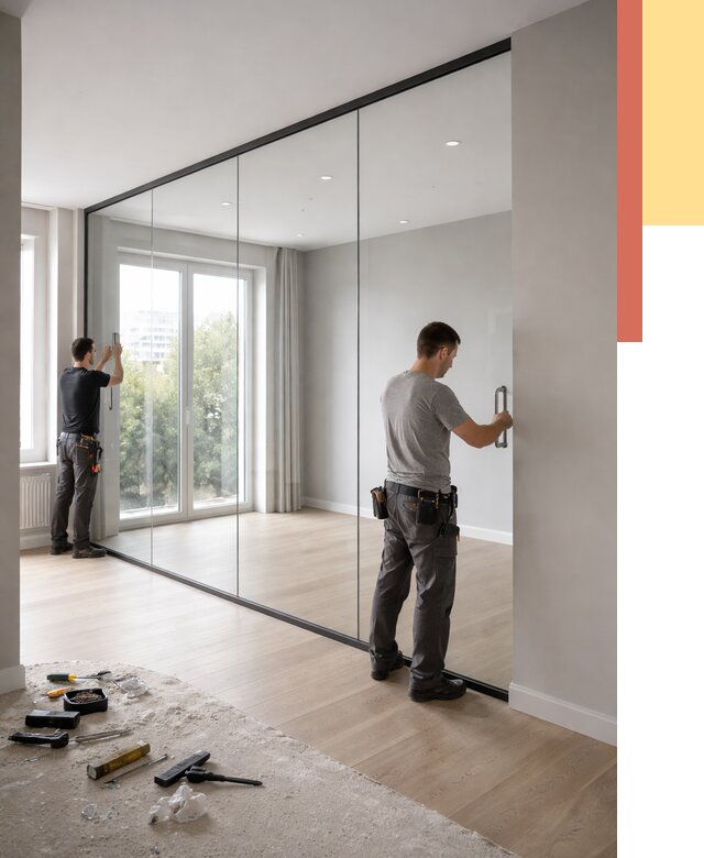 Изготовление стеклянных перегородок в Петропавловске-Камчатском от 12796 руб. под ключ | ОТДЕЛОЧНИК-Птк