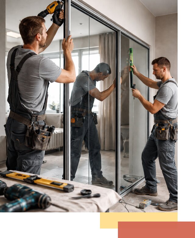 Каркасные стеклянные перегородки под ключ в Петропавловске-Камчатском