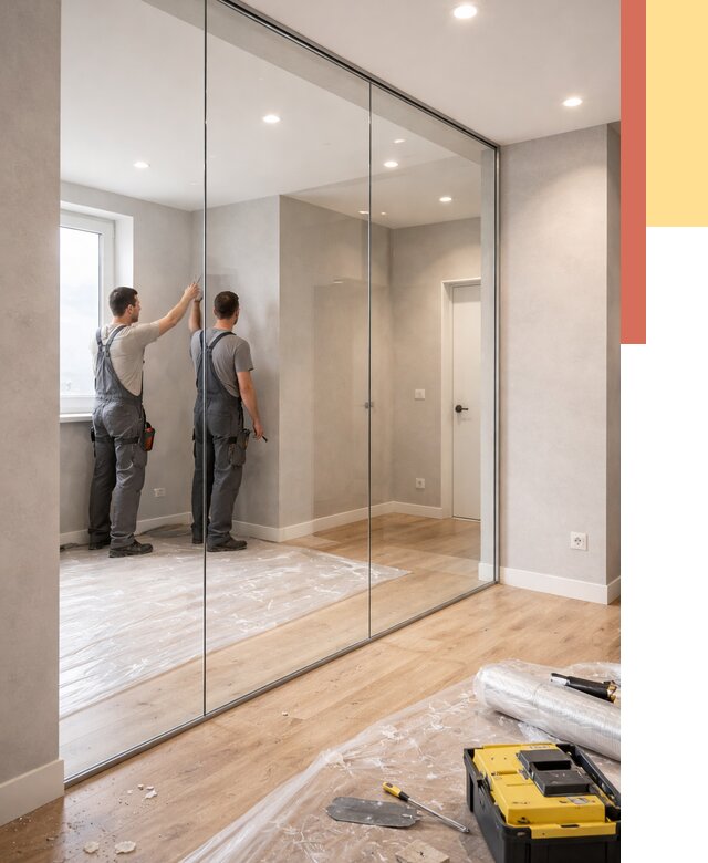 Безрамные стеклянные перегородки в Петропавловске-Камчатском — монтаж от 9843 руб. | ОТДЕЛОЧНИК-Птк