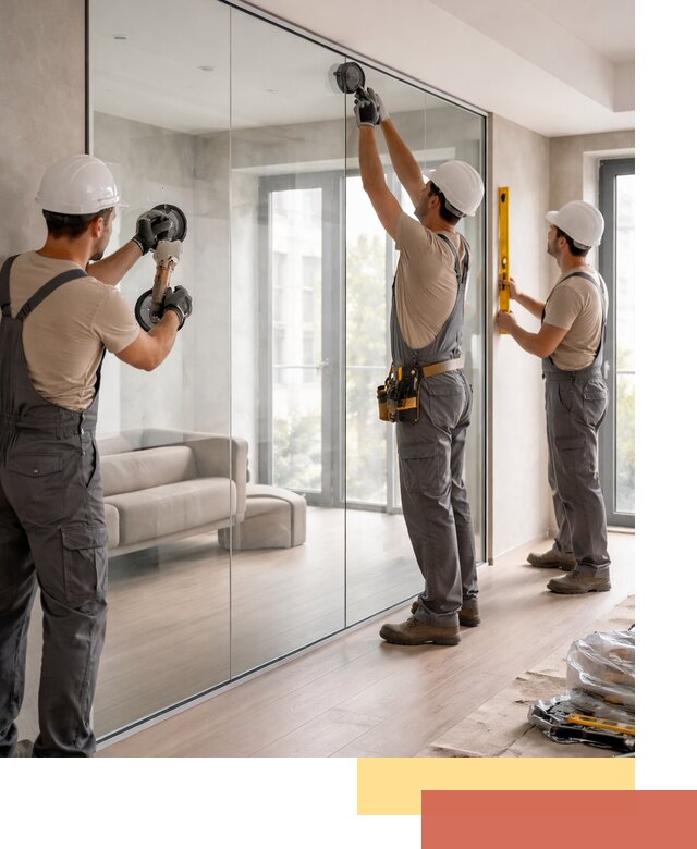 Перегородки из закаленного стекла в Петропавловске-Камчатском для офисов и квартир