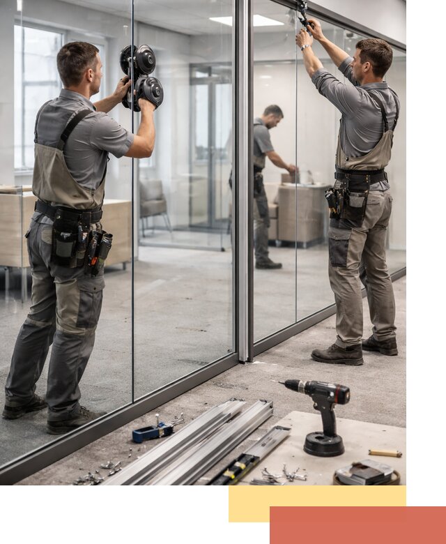 Стеклянные офисные перегородки под ключ в Петропавловске-Камчатском