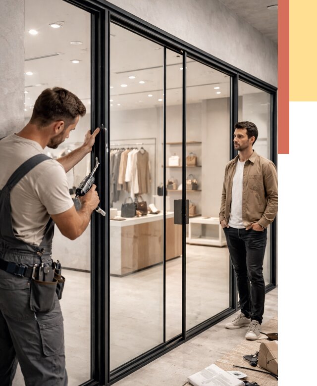 Стеклянные перегородки для магазинов в Петропавловске-Камчатском от 8496 руб. под ключ | ОТДЕЛОЧНИК-Птк