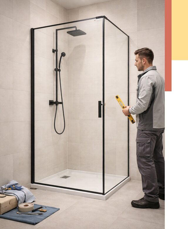 Стеклянные перегородки для душа в Петропавловске-Камчатском от 12951 руб. | Монтаж под ключ — ОТДЕЛОЧНИК-Птк