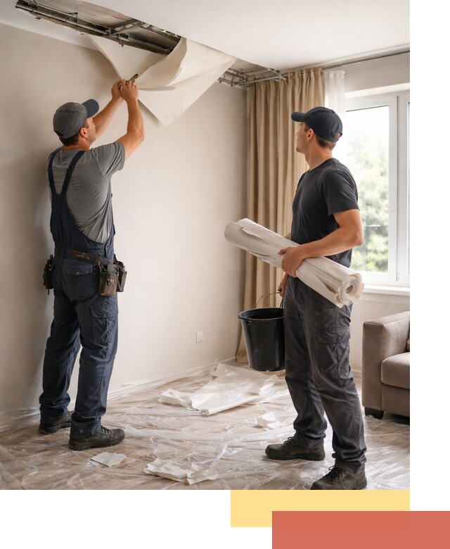 Демонтаж натяжного потолка в Петропавловске-Камчатском быстро и аккуратно