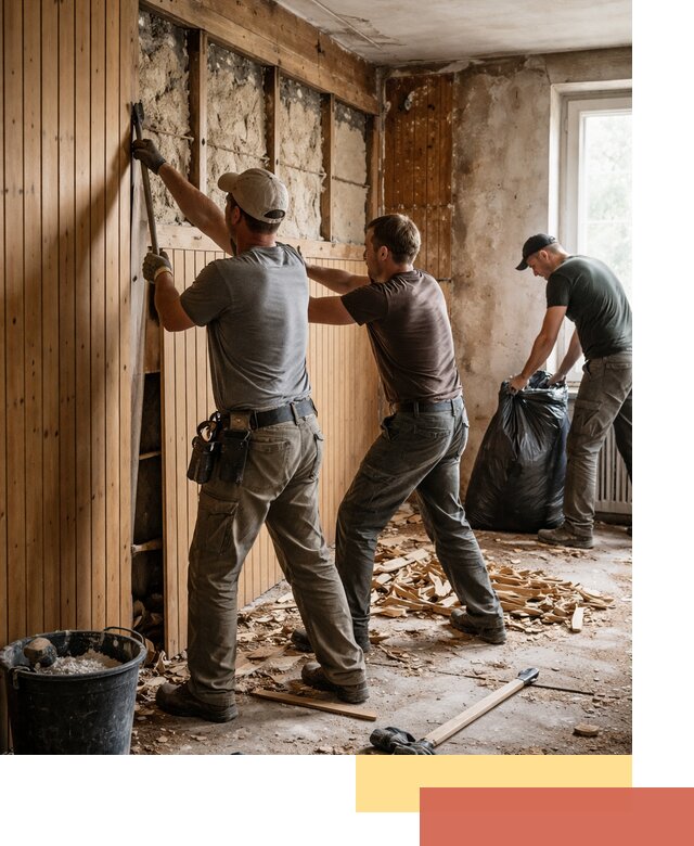 Демонтаж вагонки и вывоз материалов в Петропавловске-Камчатском