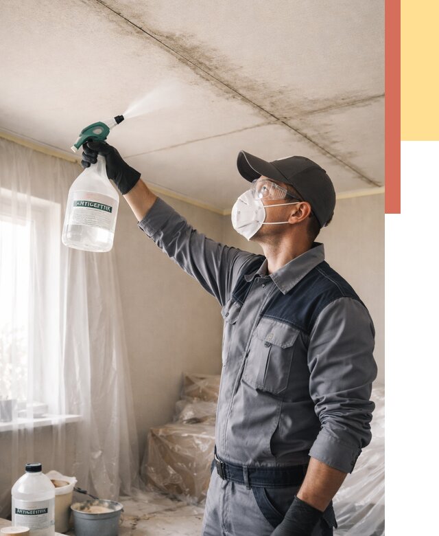 Антисептическая обработка потолка в Петропавловске-Камчатском от 2590 руб. | ОТДЕЛОЧНИК-Птк