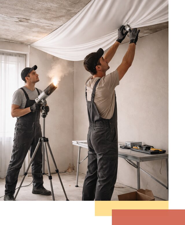 Установка натяжного потолка под ключ в Петропавловске-Камчатском