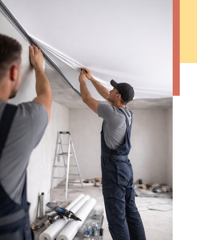 Монтаж матового натяжного потолка в Петропавловске-Камчатском от 4662 руб./м² — быстро и недорого | ОТДЕЛОЧНИК-Птк