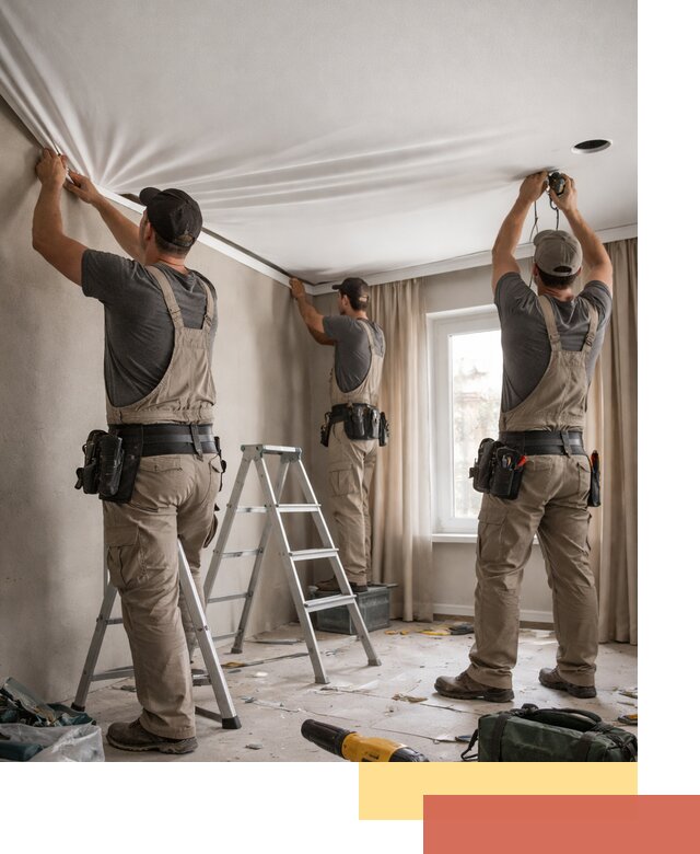 Монтаж матового натяжного потолка в Петропавловске-Камчатском качественно и быстро