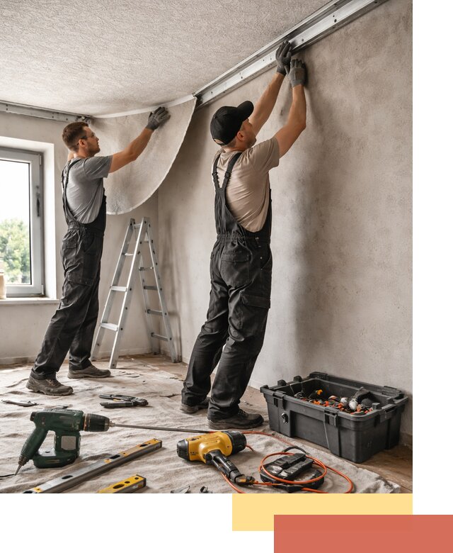 Монтаж фактурного натяжного потолка в Петропавловске-Камчатском качественно и быстро