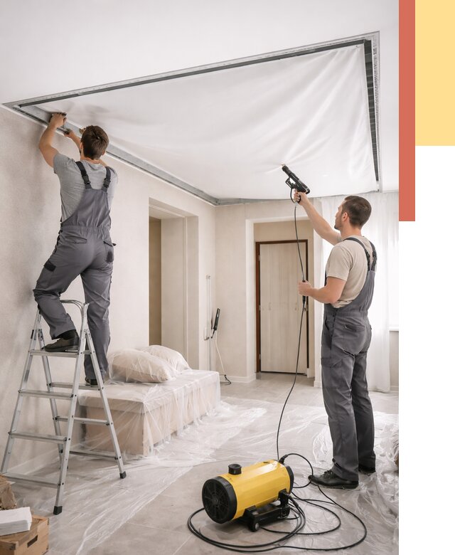 Монтаж натяжного потолка в прихожей в Петропавловске-Камчатском от 2746 руб. под ключ | ОТДЕЛОЧНИК-Птк