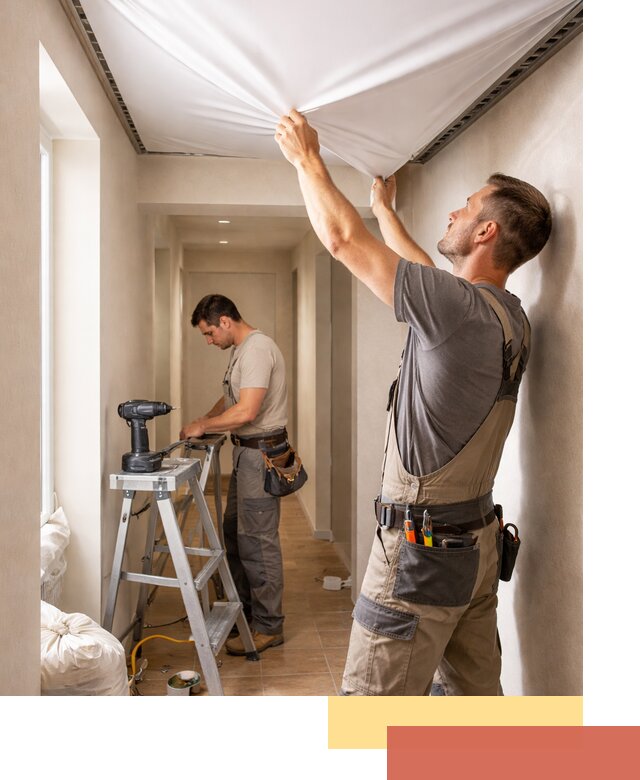 Монтаж натяжного потолка в прихожей в Петропавловске-Камчатском