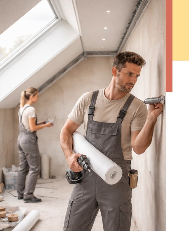 Монтаж натяжного потолка на мансарде в Петропавловске-Камчатском от 3626 руб. | ОТДЕЛОЧНИК-Птк