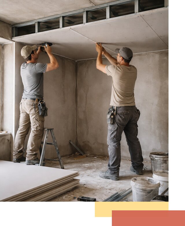 Короб из гипсокартона на потолке под ключ в Петропавловске-Камчатском