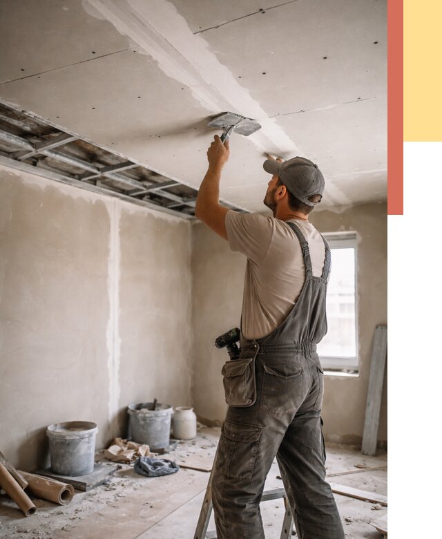 Ремонт потолка из гипсокартона в Петропавловске-Камчатском от 673 руб./м² — быстро и недорого | ОТДЕЛОЧНИК-Птк