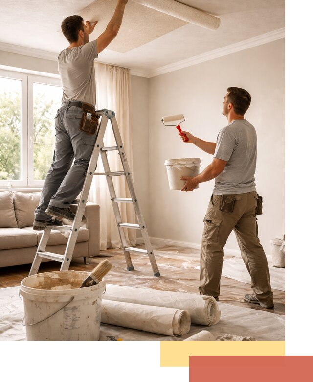 Поклейка обоев на потолок в Петропавловске-Камчатском — качественно и быстро