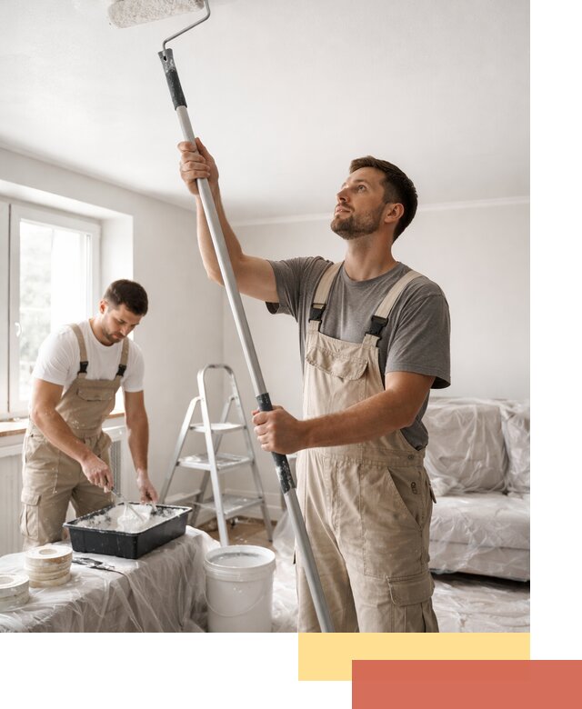 Покраска потолка водоэмульсионной краской в Петропавловске-Камчатском