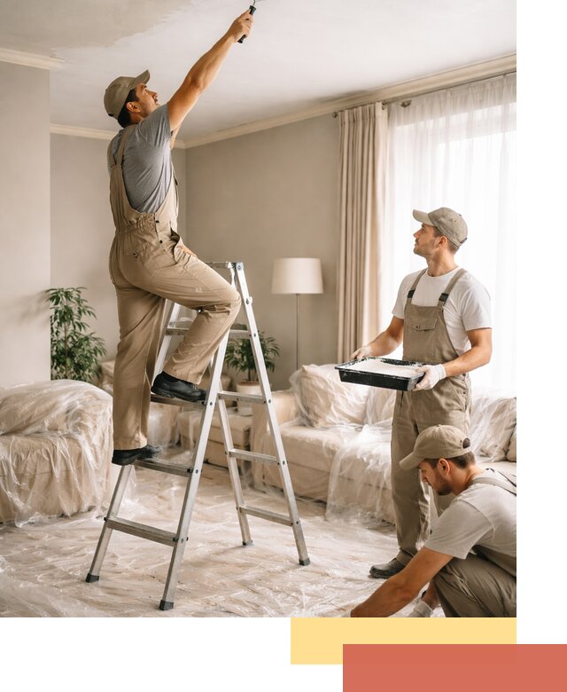 Покраска потолков акриловой краской в Петропавловске-Камчатском качественно и быстро