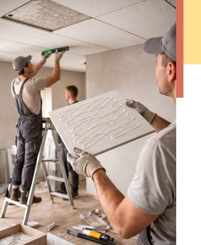 Монтаж потолочной плитки в Петропавловске-Камчатском от 4662 руб. — быстро и недорого | ОТДЕЛОЧНИК-Птк