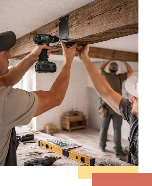 Монтаж декоративных потолочных балок в Петропавловске-Камчатском