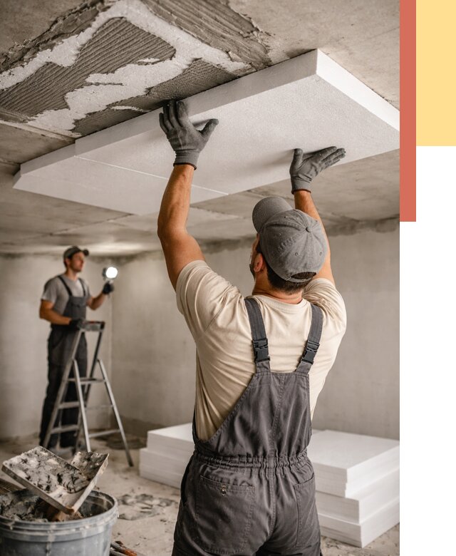 Утепление потолка пенопластом в Петропавловске-Камчатском от 4662 руб/м2 — недорого и быстро | ОТДЕЛОЧНИК-Птк