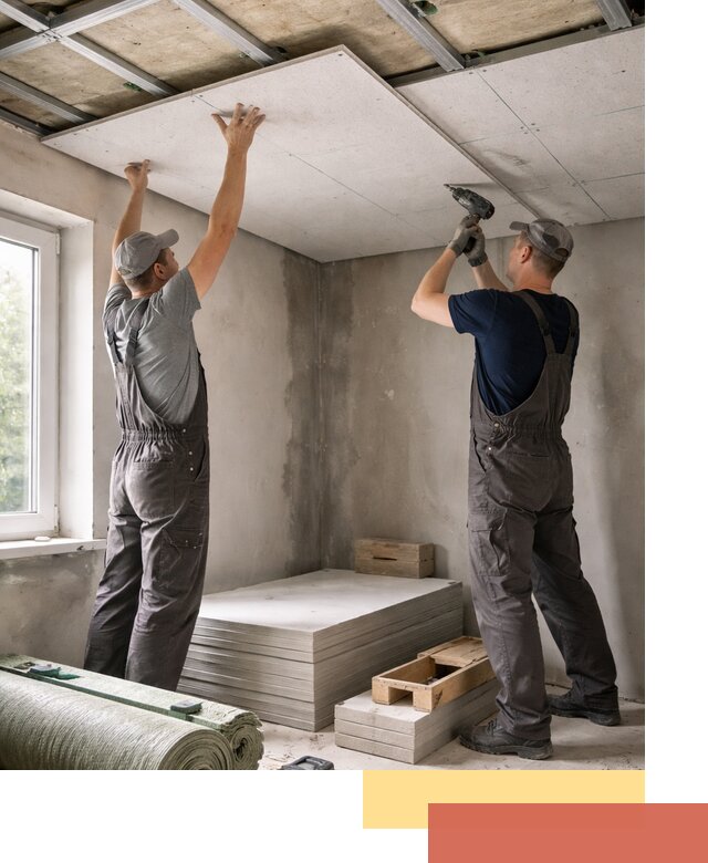 Шумоизоляция потолка панелями ЗИПС в Петропавловске-Камчатском